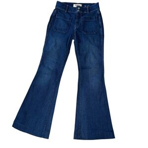 Anthropologie Holding Horses Bell Bottom Blue Flared‎ Jeans